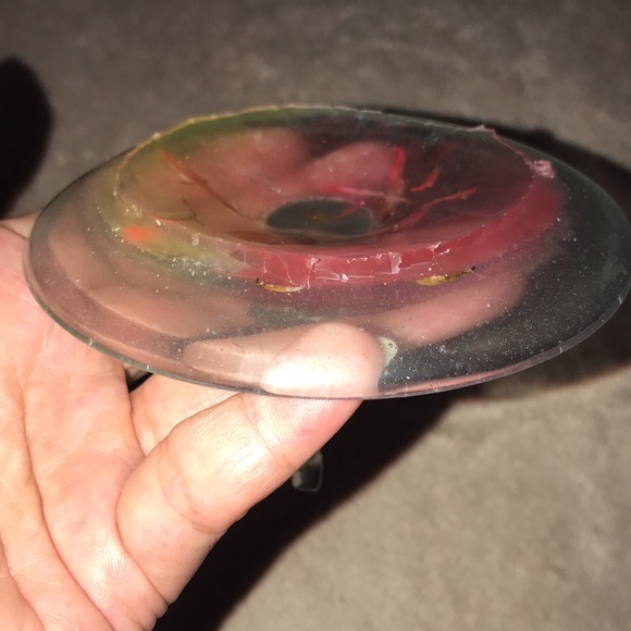 Epoxy resin elephant ๐ ring holder multi colored with love heart and petals โจ - Picture 7 of 8